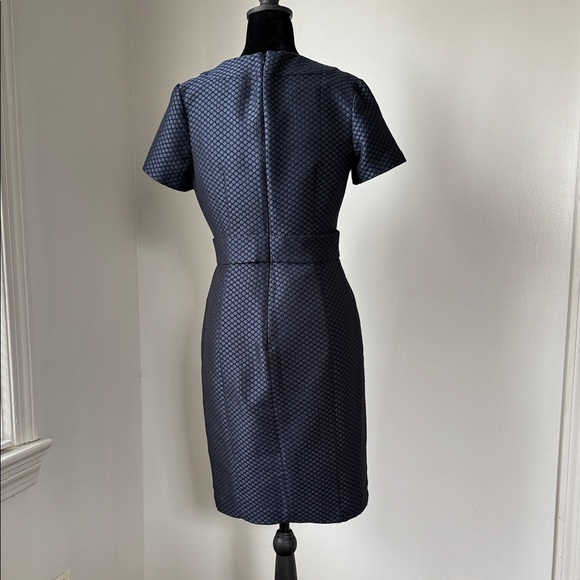 Maeve Navy Textured Mini Dress - Picture 3 of 6